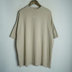 正規 FEAR OF GOD ESSENTIALS フィアオブゴッド エッセンシャルズ FOG フロントロゴ Tシャツ 半袖 125BT232002F ベージュ S 本物 2662Q★4