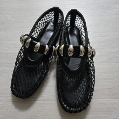 TOGA PULLA メッシュ ブラックパンプス size36 - メルカリ