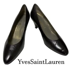 Yves Saint Laurent  イヴ・サンローラン ヴィンテージ レザーパンプス ブラック 35 1/2（約22.5cm）