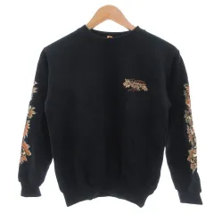 ピコ PIKO タグ付き スウェット 150 黒 ブラック 長袖 クルーネック 刺繍 /SC ■ECF004のサムネイル