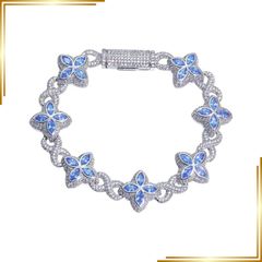 ジルコニア インフィニティフォーリーフ ネックレス＆ブレスレット