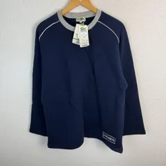 LACOSTE ラコステ ワンポイントロゴスウェット ネイビー L メンズ 古着 シンプル スポーツMIX