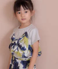 MAKE YOUR DAY りぼん半袖Tシャツ 80～120㎝ 子供服 半袖 夏 M620150のサムネイル