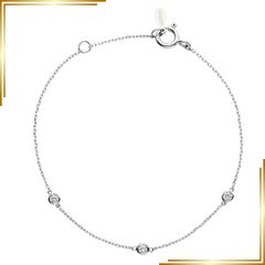 Pt850 ダイヤモンド ステーションブレスレット - メルカリ