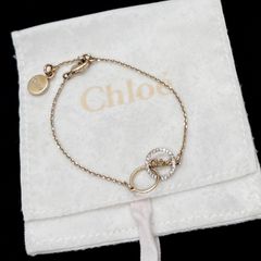 クロエ ロゴハートオープンリングネックレス イタリア製 美品 - メルカリ