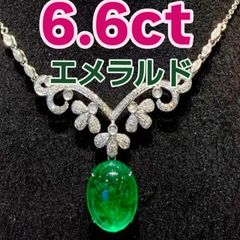 JF211☆最高級 コロンビア産 大粒エメラルド6.08ct D ヘッド 鑑付