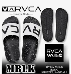【最短翌日配達】 RVCA ルーカ ルカ メンズ シャワーサンダル シャワサン ベナッシ ビーチサンダル ビーサン サーフブランドBF041-971-MBLKのサムネイル