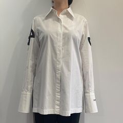 パトゥ PATOU オーバーサイズ 白シャツ ブラウス 比翼 長袖 34 - メルカリ