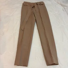 Whim Gazette モヘヤ混 テーパードパンツ Mサイズ ベージュ ウール 美脚のサムネイル