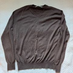 DiorHomme Vネックニット セーター グレー Ｌ　クリスヴァンアッシュ DiorHomme Vネックニット セーター グレー L クリスヴァンアッシュ
