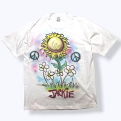 90s 手書きペイント Tシャツ Hanes BEEFYボディ - メルカリ