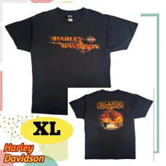 ビンテージ ハーレーダビッドソン フレイムロゴ Tシャツ トップス 半袖 XL