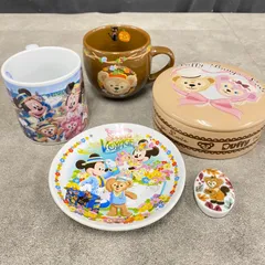 (00)O2 ディズニー スーベニアカップ スーベニアプレート ダッフィー シェリーメイ ミッキー ミニー スプリングヴォヤッジ ハロウィン バレンタイン 5点　まとめ売り　セット