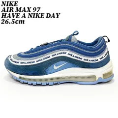 【クーポン】スニーカー シューズ ナイキ エアマックス９７ ハブ ア ナイキ デイ サックスブルー 26.5cm NIKE AIR MAX97 HAVE A NIKE DAY 正規品 BQ9130-400 正規品 中古 古着 ブランド 匿名配送