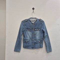 ドルチェ&ガッバーナ デニムジャケット【42】ノーカラー Gジャン