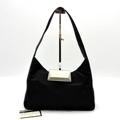 Auth PRADA FW1997 Y2K Nylon Shoulder Bag Black B8422 With GC