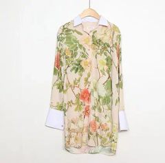 style deli スタイルデリ ブラウス チュニック ブルー F U49 - メルカリ