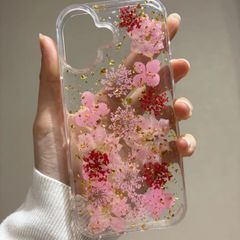 iPhone15Pro/ハードケース/ハンドメイド/レジン/スマホケース/桜