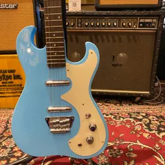 【新品】Silvertone 1449 ネオビザール エレキギター ライトブルーのサムネイル