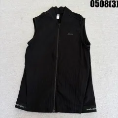 アディダス ブラック ニット ベスト ジップアップ XS 0508