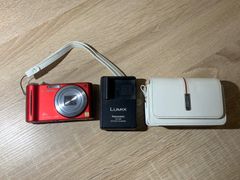 0362 Panasonic Lumix DMC-ZX3 レッド デジカメ 動作確認済み 【コ