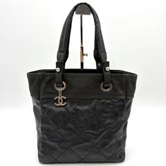シャネル パリ・ビアリッツPM トートバッグ ダークブラウン SV金具 