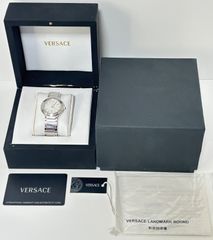 高級美品VERSACEヴェルサーチランドマークZSQメンズ腕時計クォーツ