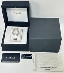 美品 VERSACE ZSQ 11Pダイヤ LAND MARK ROUND メデューサ 電池交換済 稼動品 腕時計のサムネイル