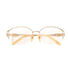 ランバン LANVIN 眼鏡 めがね オーバル型 メタルフレーム 12KGF 55□17-135 クリアカラー ゴールドカラー /NU ■GY99