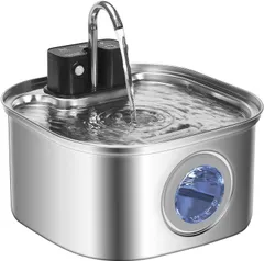 【新品未開封】ZEKIRY 3.2L 猫用自動給水器 ステンレス ワイヤレス 充電式のサムネイル