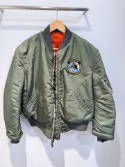 希少】60s MA-1 縦ステッチ スポーツマスター 米軍実物 パッチカスタム