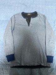 キムタク着用 RRL ワッフルニット コットン ヘンリーTシャツ - メルカリ