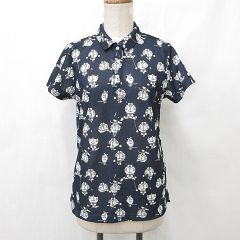 ジーフォア G/FORE 半袖ポロシャツ ネイビー スカル 総柄 XS - メルカリ