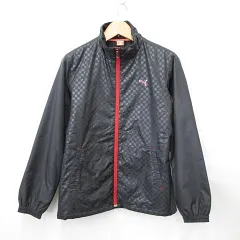 プーマ PUMA GOLF 中綿 ジャケット ゴルフ スポーツウェア ジップアップ チェック柄 黒 ブラック L