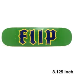 FLIP DECK フリップ デッキ TEAM CANCELLED LOGO GREEN 8.125　スケートボード スケボーのサムネイル