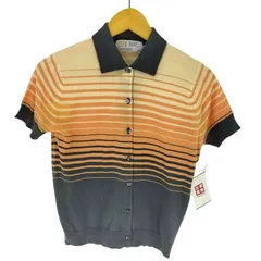 ジョンスメドレー JOHN SMEDLEY ボーダー コットンニットポロシャツ レディース 表記無 のサムネイル