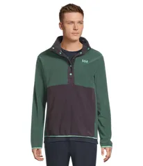 ヘリーハンセン メンズ アウター ニット・セーター Helly Hansen Daybreaker Snapullover Green グリーンのサムネイル