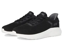 スケッチャーズ メンズ シューズ スニーカー BOBS from SKECHERS Hands Free SlipInsquad Chaos Solid Step BlackWhite ホワイト
