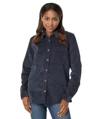 エルエルビーン レディース トップス シャツ コーデュロイ LLBean Comfort Corduroy Relaxed Shirt Long Sleeve Carbon Navy ネイビー
