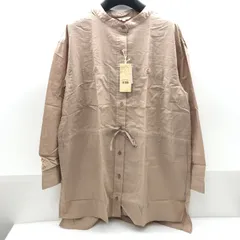 【タグ付き/未使用】studio CLIP レディース ワークシャツ Lサイズ スタンドカラー モカブラウン スタジオクリップ KSKY26-1617のサムネイル