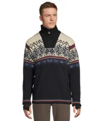 ダールオブノルウェイ メンズ アウター ニット・セーター Dale of Norway Vail WP Masc Sweater NavyRedOffwhi ネイビーのサムネイル