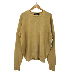 ポロバイラルフローレン Polo by RALPH LAUREN 90S ポニー刺繍 クルーネック コットンニット メンズ import：XL 