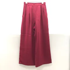 【タグ付き美品】SENSE OF PLACE by URBAN RESEARCH センスオブプレイスバイアーバンリサーチ ワイドパンツ レッド レディース F ウエストゴム KSKY26-1579