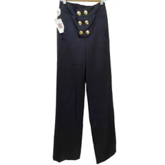ディースクエアード DSQUARED2 金ボタンセーラーワイドスラックスパンツ レディース EUR：40-42 