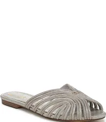 サムエデルマン レディース シューズ パンプス トール Circus NY by Sam Edelman Kathleen Metallic Melange Strappy Mules Champagne Silver シャンパン