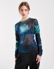 Charles Jeffrey LOVERBOY シアートップス 長袖 青 赤 - メルカリ