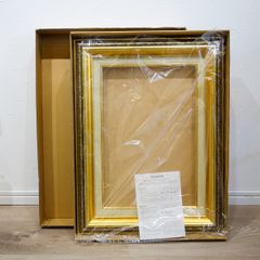 油彩画 松本弘 「里の民家」 F8号 油絵 額入り 風景画 真筆 肉筆画