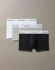 カルバンクライン メンズ アンダーウェア トランクス ローライズ コットン Calvin Klein Icon Cotton Stretch 3 pack low rise briefs gray Multi マルチカラー