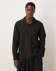 YLEVE SHEER RIB KNIT SKIPPER POLO 試着のみ - メルカリ