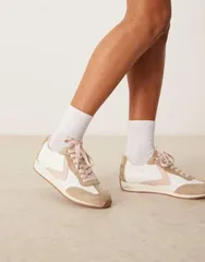 エイソス レディース シューズ スニーカー レース ASOS DESIGN Daily lace up runner sneakers gray and GRAYPINK WHITE MIX ホワイトのサムネイル
